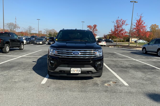 Airport Transfer BWI Airport to Baltimore Downtown Area Only - What you get in the luxury sedan, SUV, or van