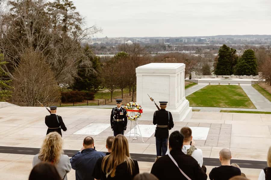 Arlington Cemetery: Kennedy Memorials & Changing of Guard - Arlington House and the View Over Washington, DC