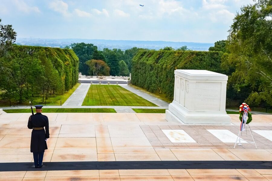 Arlington Cemetery with Changing of the Guard & Tomb Unknown - JFK Gravesite and the Eternal Flame, the emotional anchor