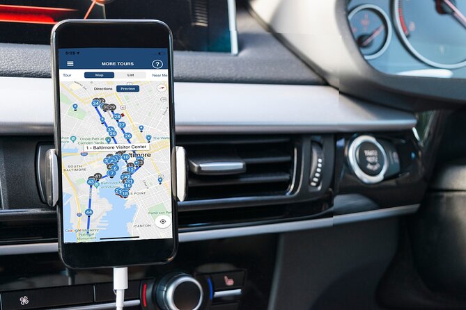 Baltimore Walking & Driving Self-Guided Audio Tour - Setup and audio: offline maps, phone access, and how to avoid sound problems