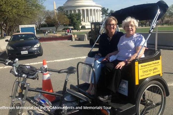 Classic Monuments & Memorials Tour - Pedicab transport that keeps the day comfortable