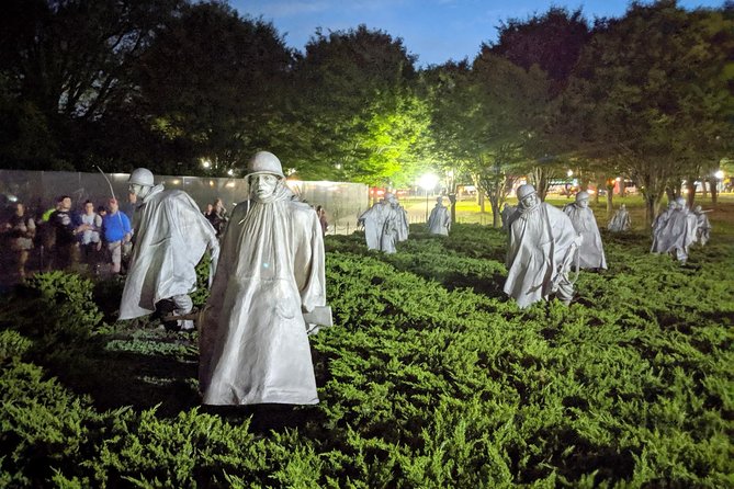 DC Memorials Night Tour: Glass-Roof Convertible Upgrade Option - Lincoln and Korean War Veterans: the walking part you should not skip