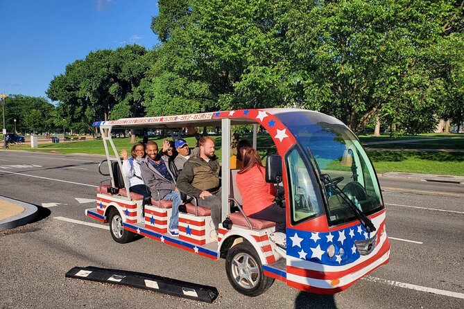 DC Monuments Day or Night American History Electric Cart Tour - The guide experience: why names like Fernando and Elmira show up