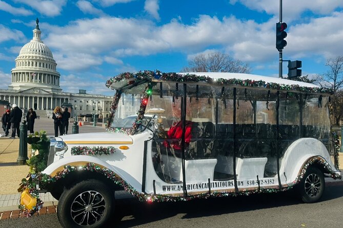 DC Monuments & History Guided E-Cart Tour-Blankets - Entering Washington DC by E-Cart, Starting at 333 G St NW