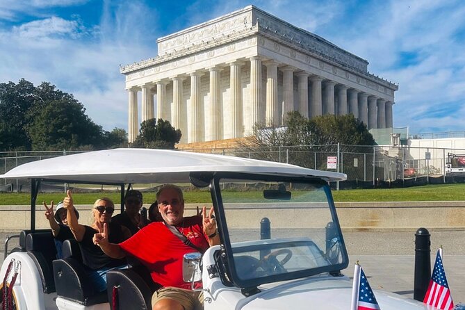 DC Monuments & History Guided E-Cart Tour-Blankets - Lincoln Memorial, the Vietnam Wall, and the Korean War Memorial