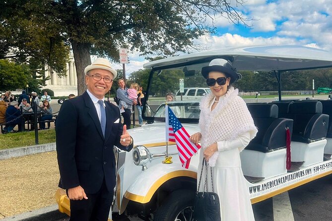 DC Monuments & History Guided E-Cart Tour-Blankets - Albert Einstein and the White House Finish, With Plenty of Photo Time