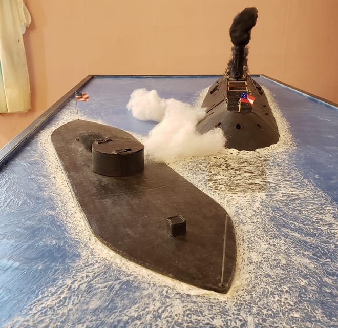 Gettysburg: Civil War Tails Diorama Museum Entry Ticket - Fort Sumter, and the USS Monitor vs CSS Virginia matchup
