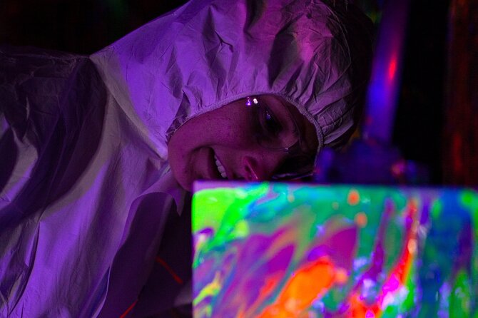 Glow in the Dark Splatter Paint Experience - What You Take Home, and How the Hour Gets You Results Fast