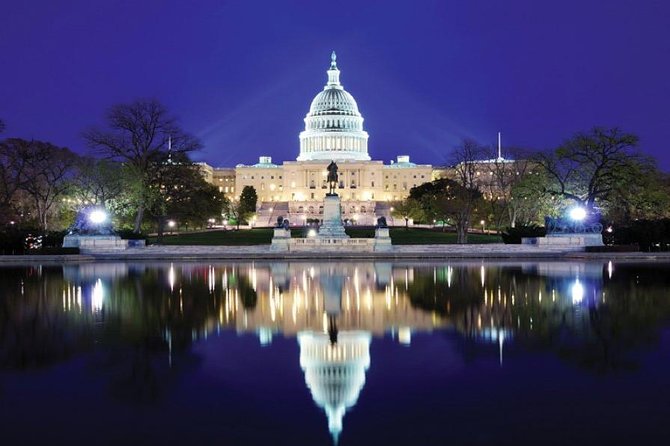 National Mall Monuments Night Tour with 10+ Stops, Entry Tickets - National Archives to the Capitol: getting your bearings under night lights