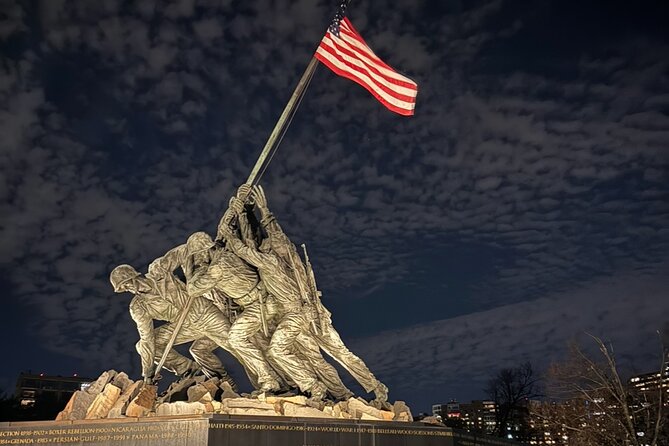 Private Monuments At Night Tour - Capitol grounds at night: architecture, statues, and a calm start