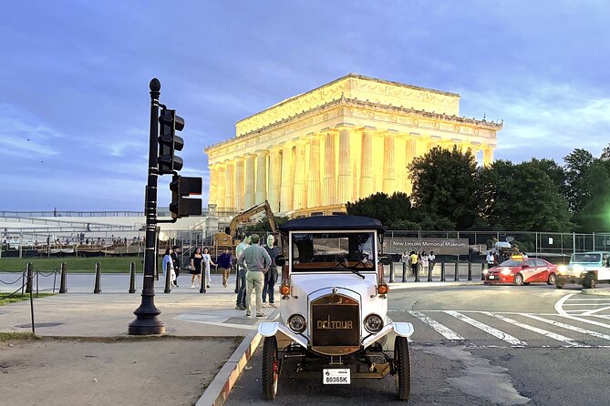Public or Private DC Moonlight Tour by E-Cart or Vintage Car - FDR Memorial Beats: Four Spaces, One President’s Arc