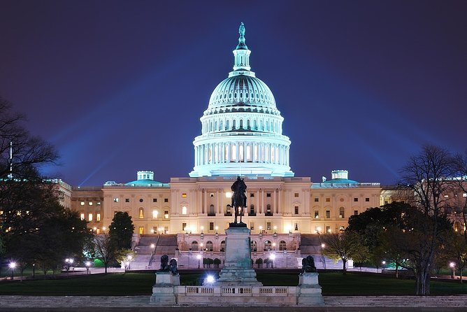 Washington DC After Dark Night-Time Sightseeing Wonder Tour - FBI Headquarters and the 1899 Clock Tower Stop