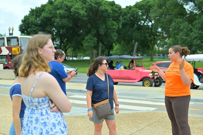Washington DC History & Monuments Open Air Minibus Guided Tour - Washington Monument to the Tidal Basin: three stops, one storyline