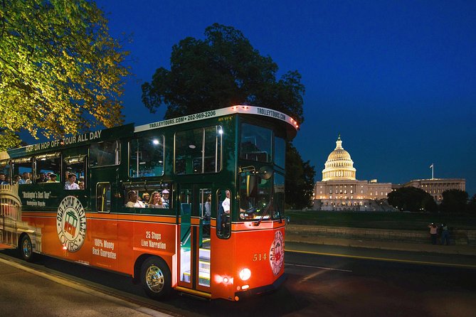 Washington DC Monuments by Moonlight Tour by Trolley - Vietnam Veterans Memorial and Korean War Veterans Memorial: quick, powerful stops