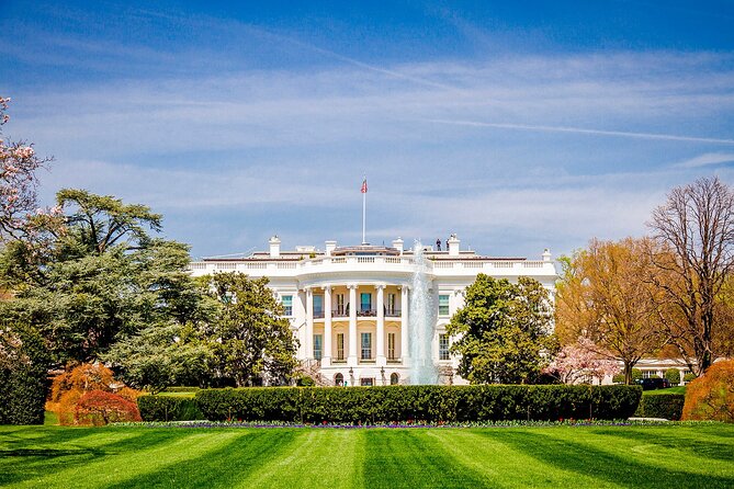White House and National Mall Highlights with Lincoln Memorial - White House exteriors up close, north and south facades, and the Executive Office Building clue